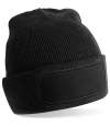 BB445R B445R Beechfield Recycled Original Patch Beanie Black colour image